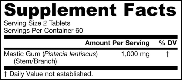 Mastic Gum Nutritional Supplement
