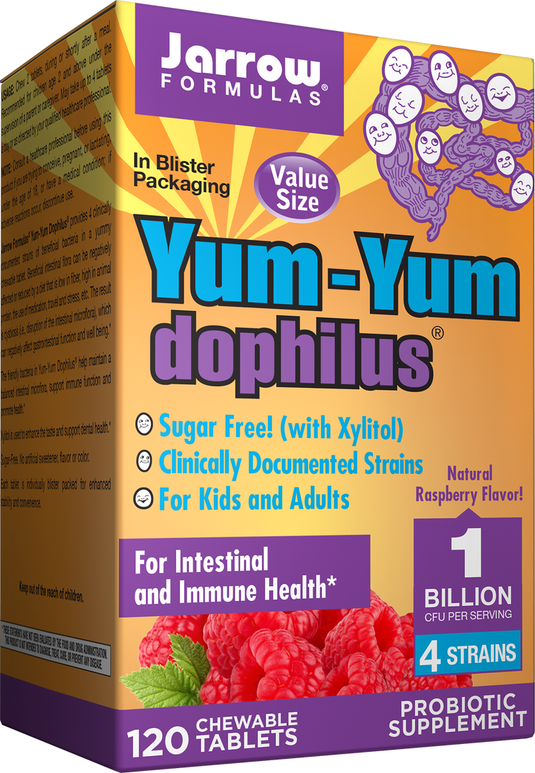 Photo of Yum-Yum Dophilus® Natural Raspberry product from Jarrow Formulas