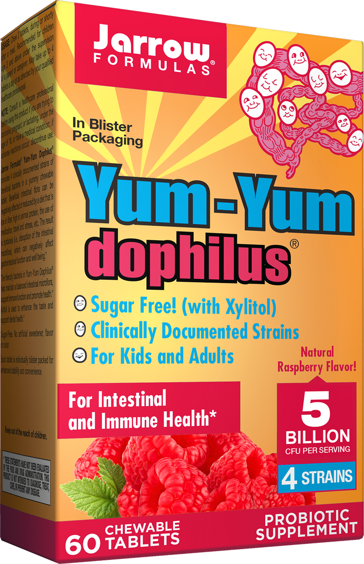 Photo of Yum-Yum Dophilus® Natural Raspberry product from Jarrow Formulas